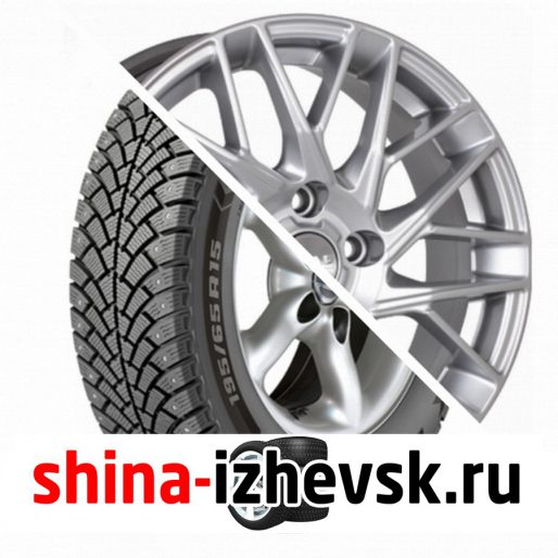 Колесо в сборе BF Goodrich G Force Stud 215/65 R16 Q 102 + СКАД Сиена 6.5xR16 5×112 ET50 DIA57.1 Серебристый в Ижевске